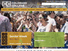 Tablet Screenshot of coloradocollege.edu