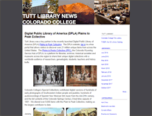 Tablet Screenshot of library.coloradocollege.edu