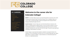 Desktop Screenshot of employment.coloradocollege.edu